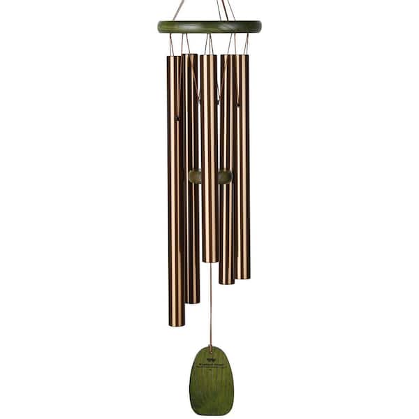 WOODSTOCK CHIMES Signature Collection, Woodstock Rainforest Chime, 25 in. Bali Bronze Wind Chime RFCB