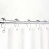 Metal Traverse Shower Curtain Rings/Hooks 2.75 x 0.75 in. Black