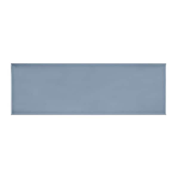 Jeffrey Court Beverly Blue 4 in. x 12 in. Glossy Ceramic Wall Tile (10.33 sq. ft. / case)