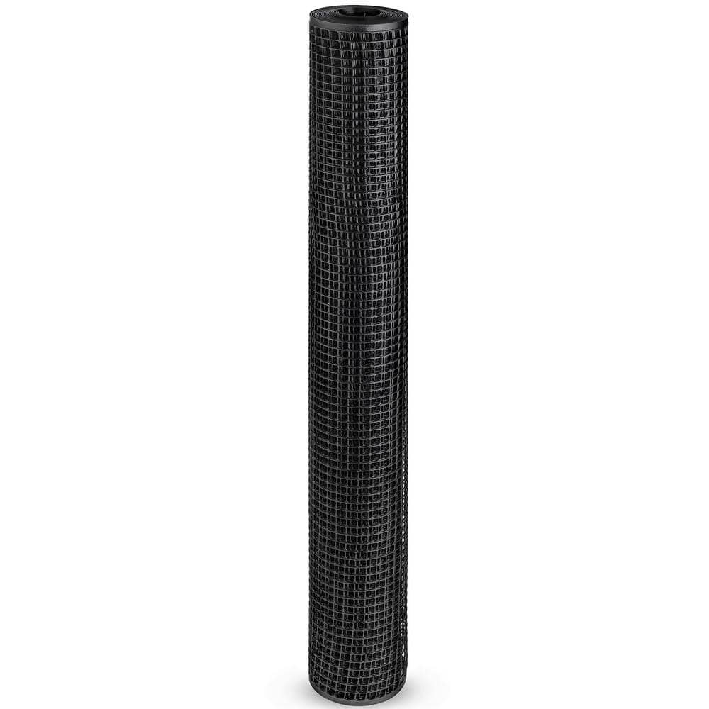 Black Plastic 2 ft x 15 ft Garden Mesh Fencing
