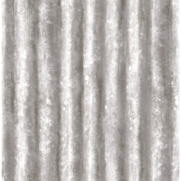 Kirkland Silver Corrugated Metal Paper Strippable Roll (Covers 56.4 sq. ft.)