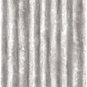 Kirkland Silver Corrugated Metal Silver Wallpaper Sample