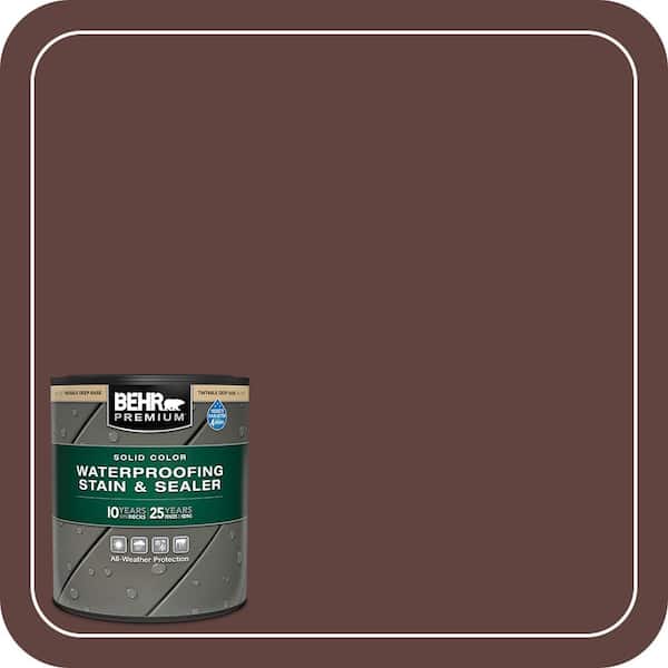 BEHR PREMIUM 1 qt. #PPU5-18 Chocolate Swirl Solid Color