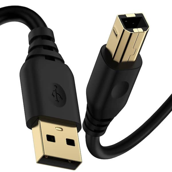 10FT USB 2.0 Printer Scanner Cord Extra Long Type A to B High Speed Data Transfer Cable for Computer Devices