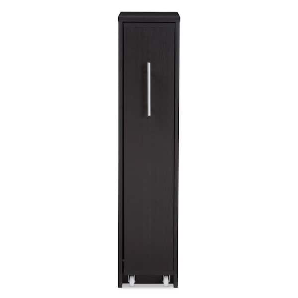 Baxton Studio Lindo Contemporary Dark Brown Storage Cabinet