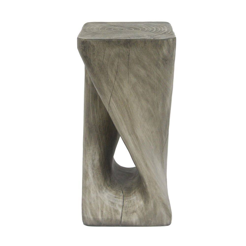 Decorative Wood Like Texture Black Lightweight Concrete Outdoor Side Table price history on PriceWatchPro