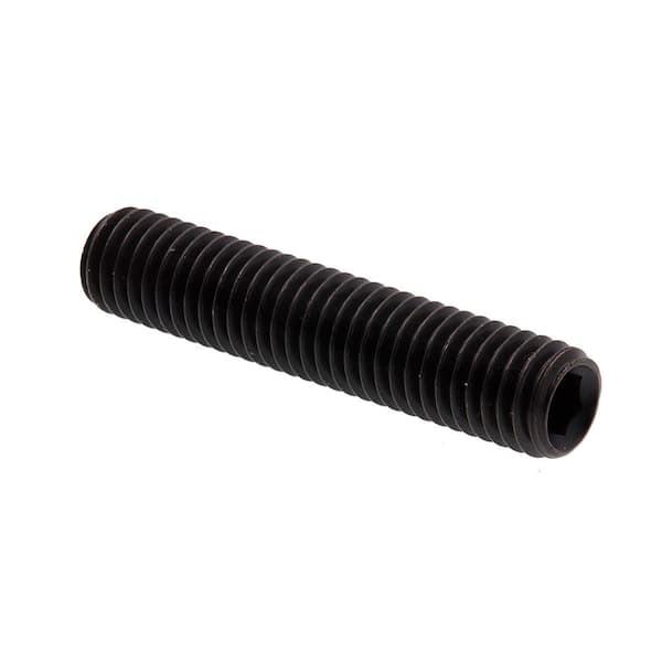 M8-1.25 x 40 mm Metric Black Oxide Coated Steel Set Screws (10-Pack)