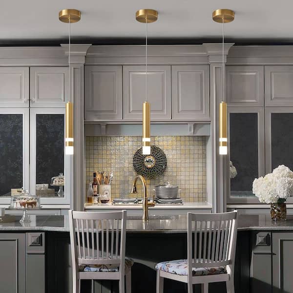 ZHLWIN Home Lighting 1.57 in. 3-Light Gold 3-Pack Modern Dimmable