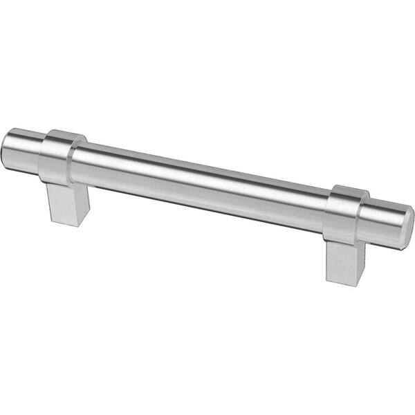 Liberty Essentials 3-3/4 in. (96mm) Center-to-Center Wrapped Chrome Plated Bar Drawer Pull (12-Pack)