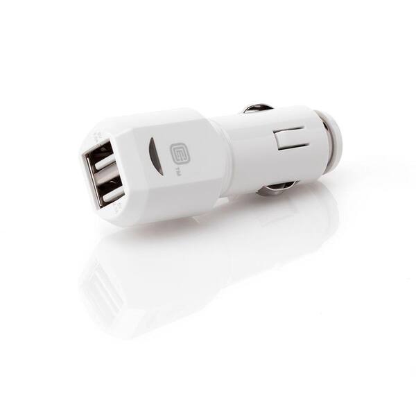 CE TECH Dual-Port 3.1A USB Car Charger - White