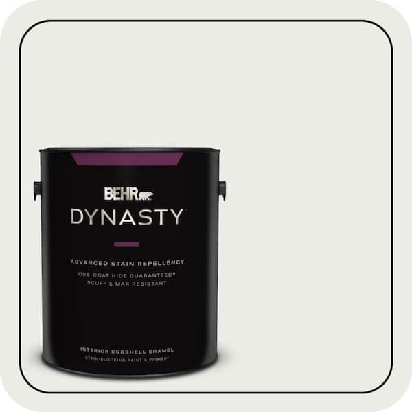 BEHR DYNASTY 1 gal. #710E-1 Snow Leopard Eggshell Enamel Interior Stain-Blocking Paint & Primer