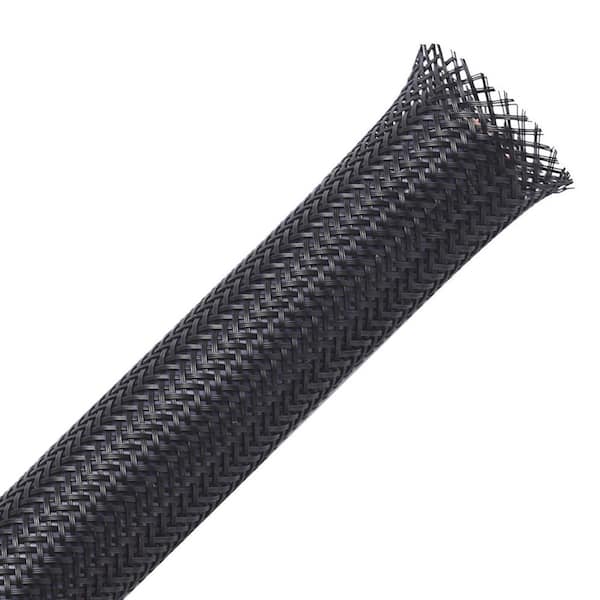 Split Loom Tube Black Flexible Conduit 1 in. 25 mm 20 ft. Roll Wire ...