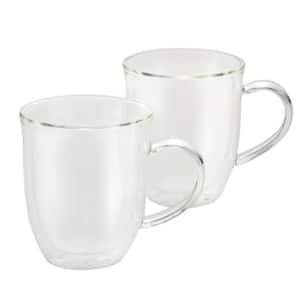 Coffee 2-Piece Insulated Glass Latte Cup Set