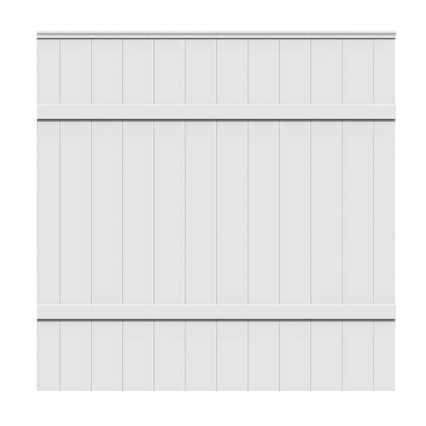 Veranda 6 ft. H x 6 ft. W White Vinyl Windham Fence Panel