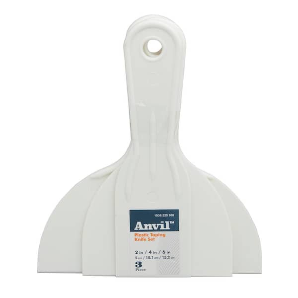 Anvil 2 in. 4 in. and 6 in. Plastic Taping Knife (3-Pack)