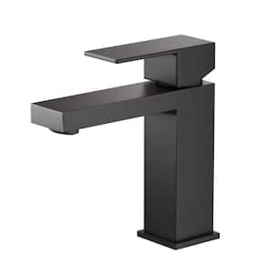 Single Hole Lever Handle 16.5 in. Single Handle Pull Down Kitchen Faucet in Matte Black