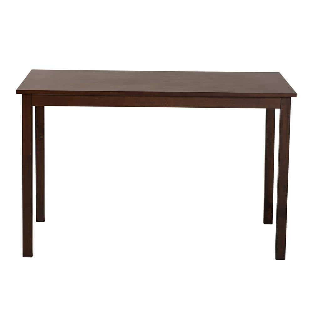 Contemporary Andrew Dark Brown Wooden Dining Table