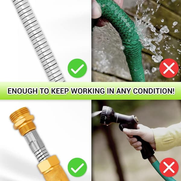 Embrace effortless watering with our 50ft expandable garden hose