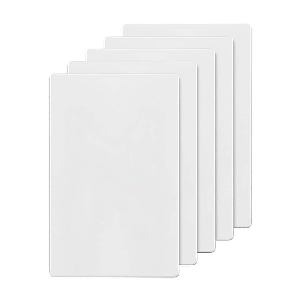 4.68 in. x 2.93 in. Polycarbonate White Screwless Blank Wall Plate, Child Safe Blank Device Outlet Cover (5-Pack) price history on PriceWatchPro