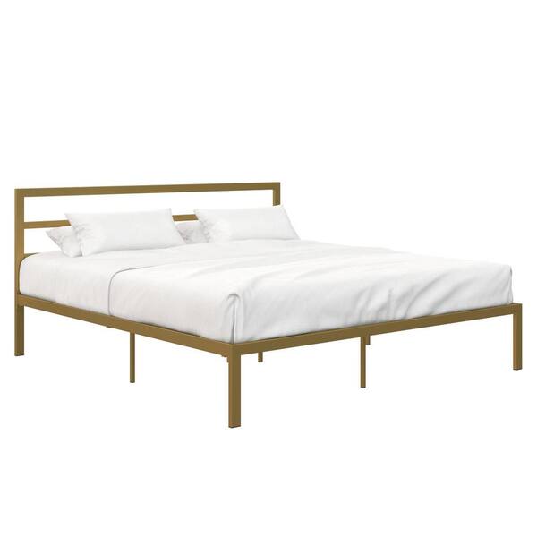 Signature Sleep Laurier Gold Metal King, Gold Bed King