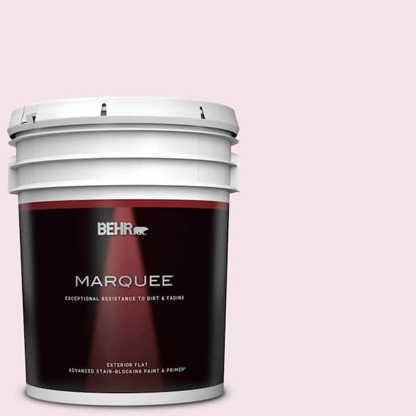 BEHR MARQUEE 5 gal. #100A-2 Be Mine Flat Exterior Paint & Primer