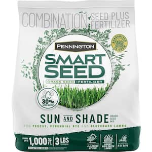 Smart Seed 3 lbs. Sun and Shade North Grass Seed and Fertilizer