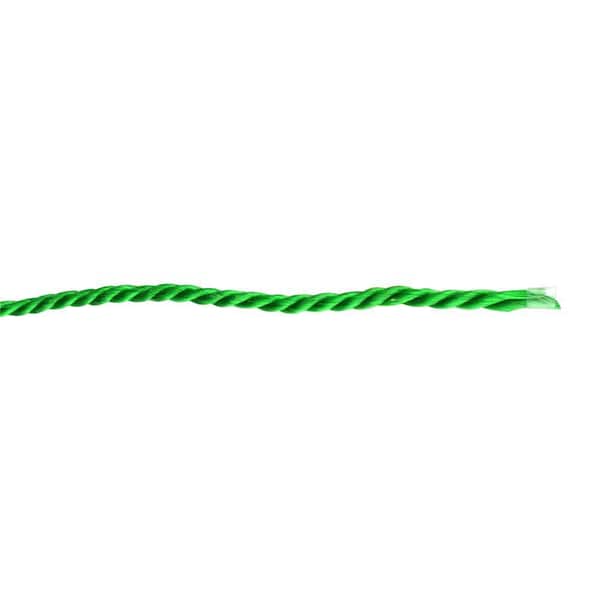 Crown Bolt 3/8 in. x 400 ft. Polypropylene Twist Rope, Green 64710 - The  Home Depot