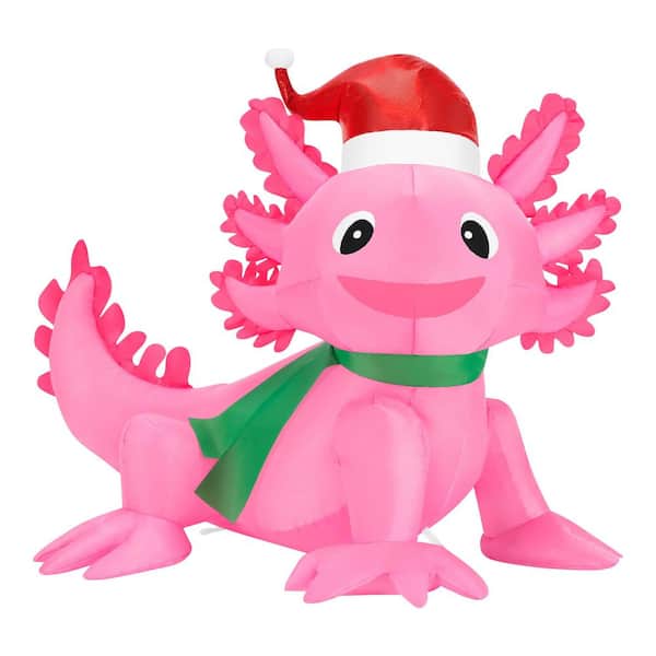 3 ft LED Axolotl Airblown Inflatable I5