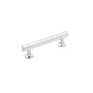 Woodward Collection Cabinet Pull 3-3/4 in. (96 mm) Center to Center Satin Nickel Finish Modern Zinc Bar Pull (1-Pack)