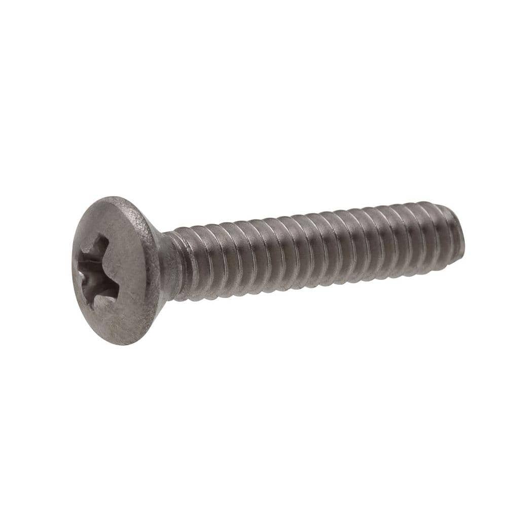 12-24 x 1-1/4" Phillips Oval Head Machine Screws Stainless Steel 18-8 Qty 50 