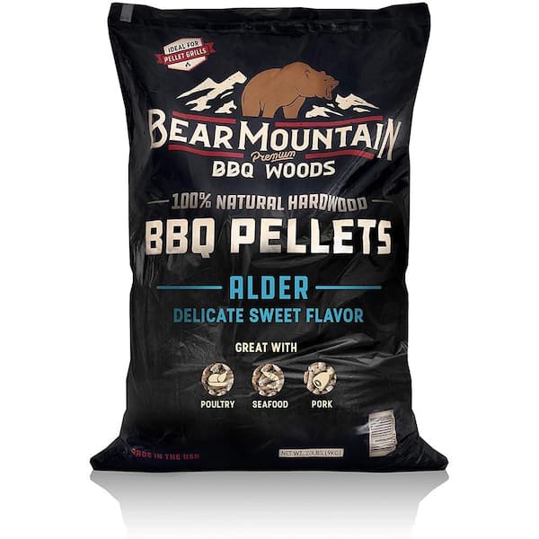 Details about   Bear Mountain BBQ 100% Natural Hardwood Alder Sweet Flavor Pellets 20 Pounds 
