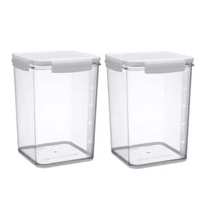 5.2 l/176 oz. PET Airtight Food Storage Containers with Lids for Kitchen and Pantry Organization 2-Pack