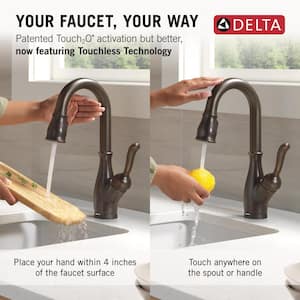 Leland Touch2O with Touchless Technology Single Handle Bar Faucet in Venetian Bronze