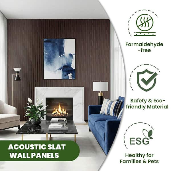comforthomi 0.83 in. x 0.66 ft . x 7.84 ft. Walnut Jk Finished MDF