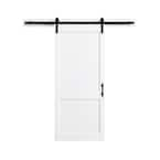 OVE Decors Dorian 36 in. x 84 in. Textured White Double Sliding Barn Door  with Solid Core and Victorian Soft Close Hardware Kit 15DKB-SHD336-10 - The  Home Depot