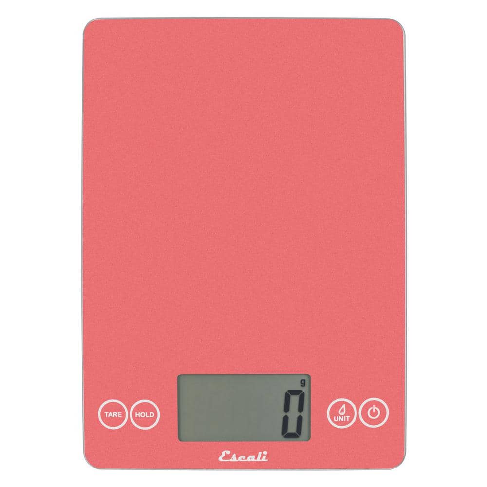 Digital Glass Bathroom Scale with Red LCD Display, 7562
