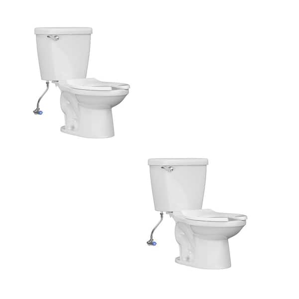 Child Potty Training 2-Piece 10 Rough in Children's Toilet 1.26 GPF Single Flush Round Seat Toilet, White (Pack of 2)