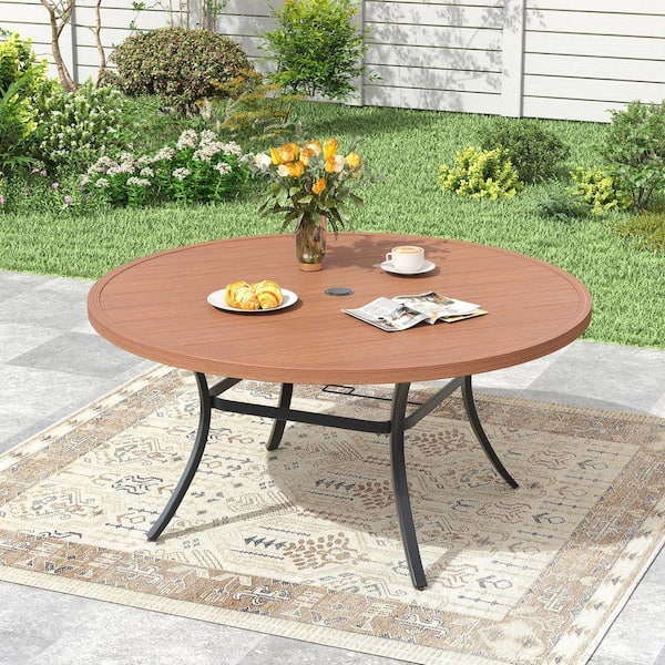 burgandy patio umbrella Maypex 6.5 ft. Steel Crank and Tilt Square Market Patio Umbrella in  Burgundy H1300003-BGD