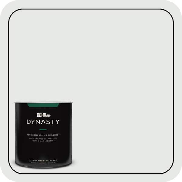 BEHR DYNASTY 1 qt. #PPL-55 Coastal Fog Semi-Gloss Enamel Interior Stain-Blocking Paint & Primer