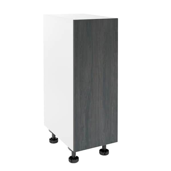 Cambridge Quick Assemble Modern Style, Carbon Marine 9 in. Base Kitchen Cabinet (9 in. W x 24 in. D x 34.50 in. H)