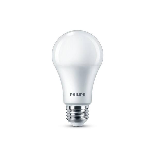 Photo 1 of 100-Watt Equivalent A19 Dimmable Energy Saving LED Light Bulb Daylight (5000K) (2-Pack)