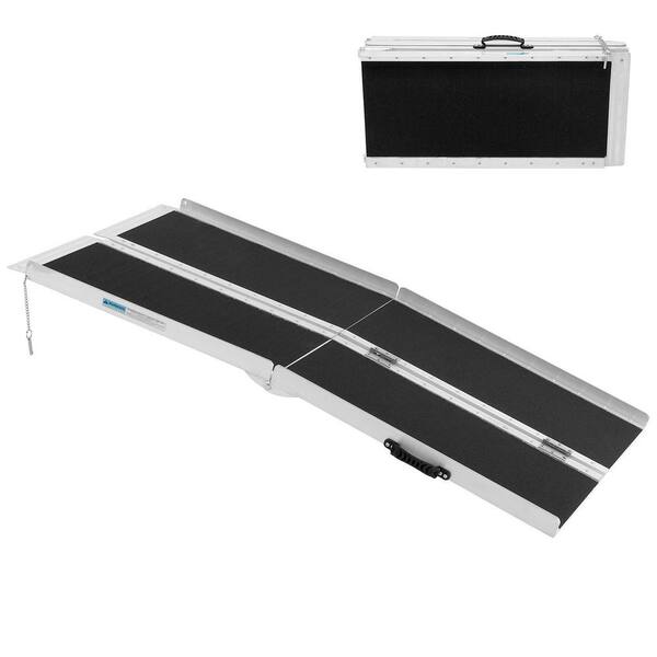 Karl home 5 ft. Non-Skid Aluminum Folding Ramp Suitable Compatible with ...