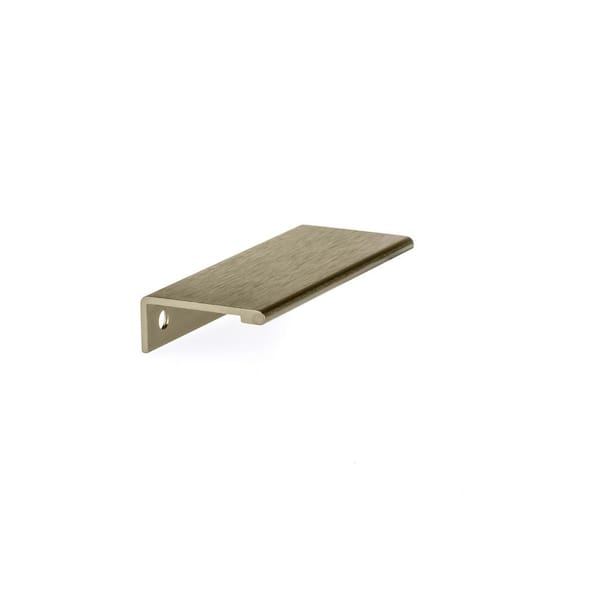 Richelieu Hardware Lincoln Collection 3 1/8 in. (80 mm) Brushed Champagne Bronze Modern Cabinet Finger Pull