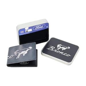 Bronco Logo Bifold Sport Wallet, Slim Wallet with Decorative Tin Unisex