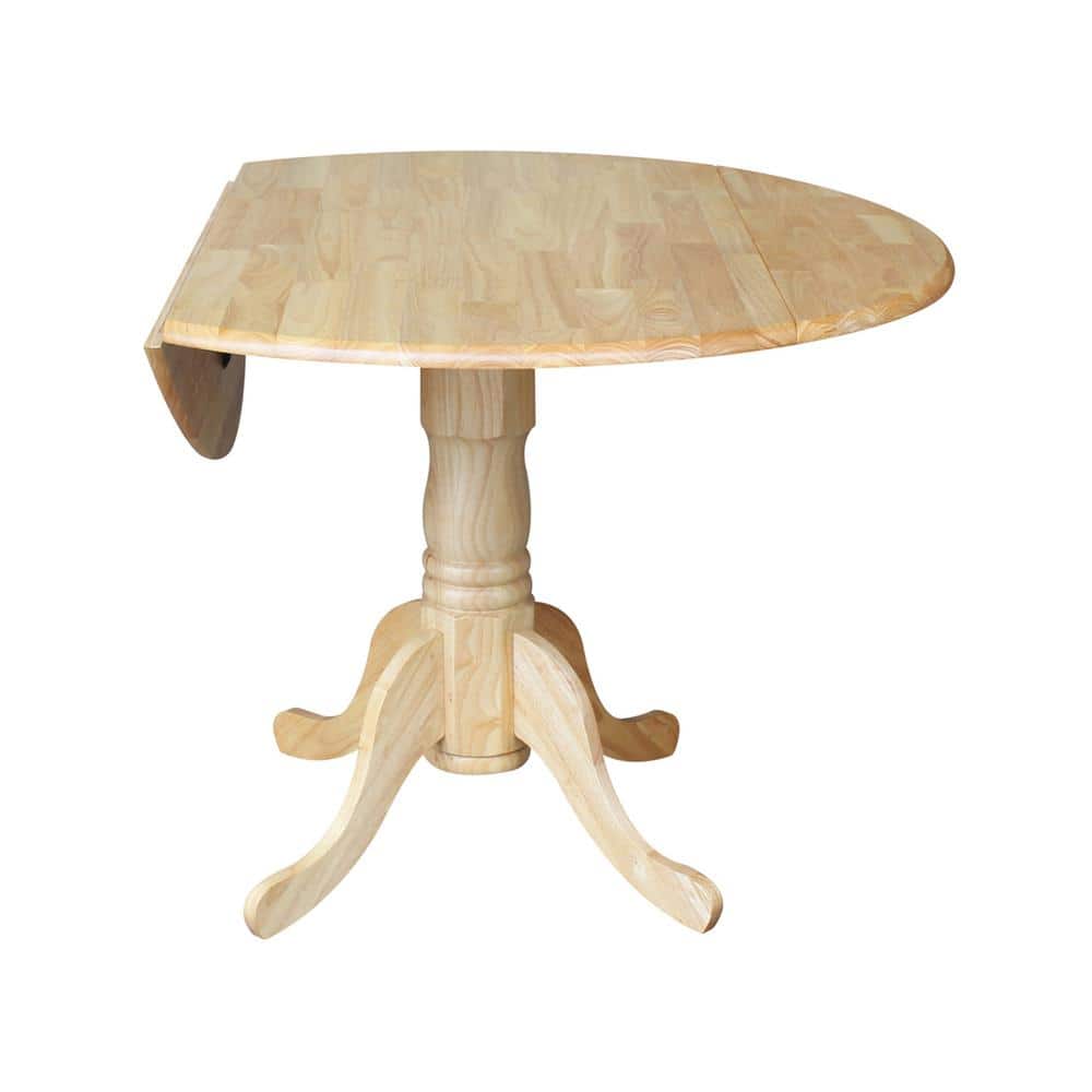 Classic Versatile Dual Drop Leaf Dining Set with Ladder Back Chairs