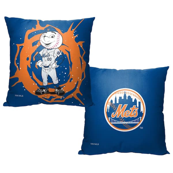 THE NORTHWEST GROUP MLB Mascots Mets Printed Polyester Throw Pillow 18 X 18