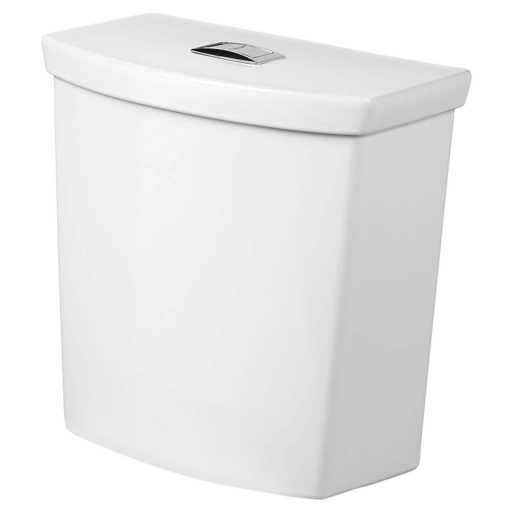White Vitreous China Dual Flush Toilet Tank with Top Lever