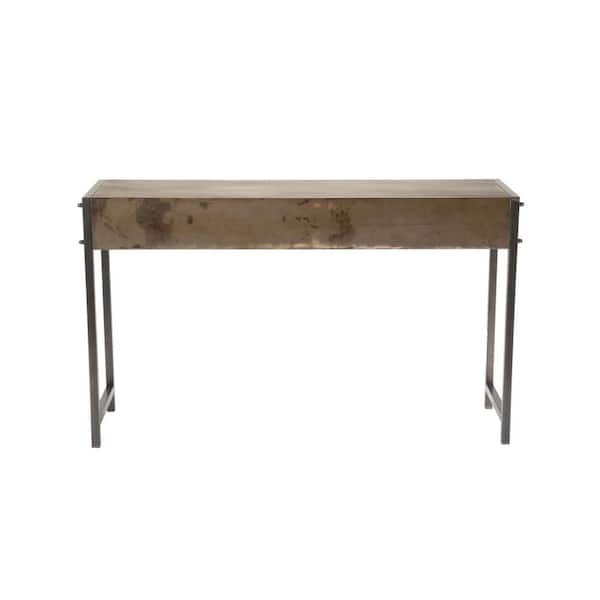 Tripar Industrial 50 in. Bronze Rectangle Metal Console Table