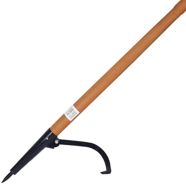 Ami 49in Wooden Handle Log Peavey Cant Hook, Log Roller Tool