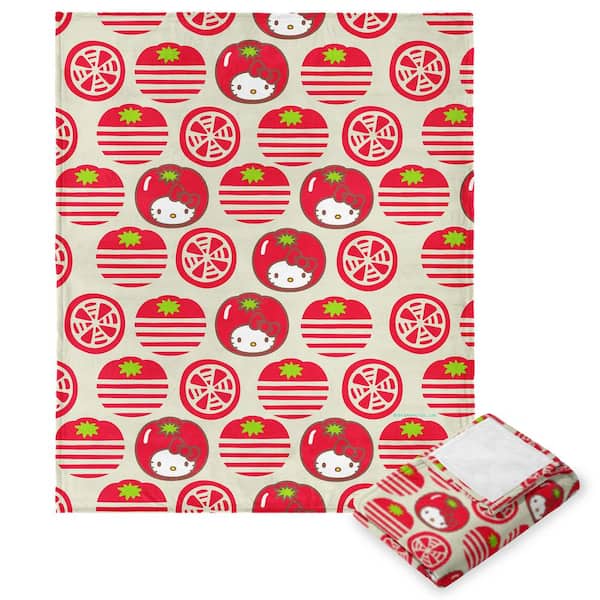 THE NORTHWEST GROUP Hello Kitty Tomato Girl Multi Color Silk Touch Throw